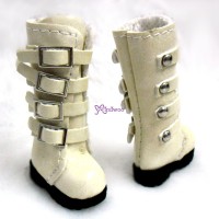 SHP129BLD 1/6 Bjd Neo Blythe Doll Shoes Buckle Boots BLONDE SHP129BLD 1/6 Bjd Neo Blythe Doll Shoes Buckle Boots BLONDE